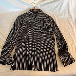 Vintage studio one silk button down size small